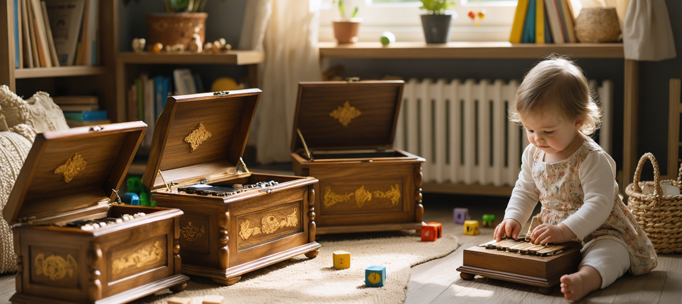 découvrez comment les boîtes à musique en bois enchantent les enfants tout en stimulant leur développement grâce à leurs mélodies apaisantes et leur design naturel.