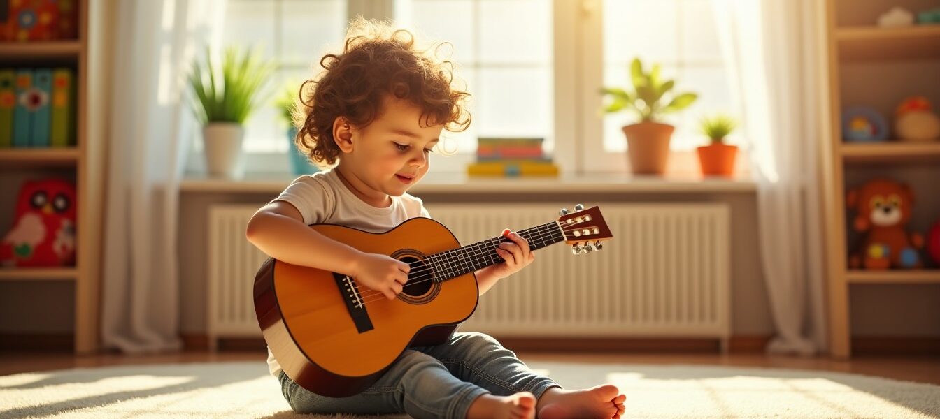 Les guitares pour enfants : un premier accord vers l'éveil musical