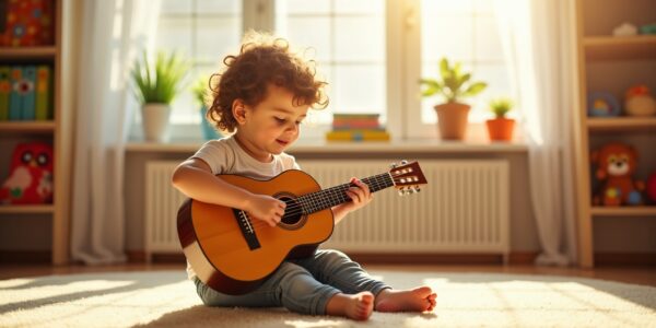 Les guitares pour enfants : un premier accord vers l'éveil musical