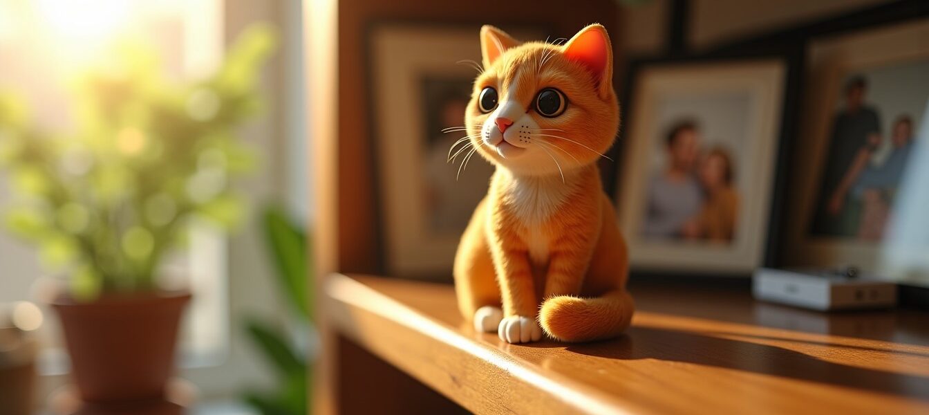 Le chat roux : une adorable figurine qui célèbre nos compagnons à quatre pattes