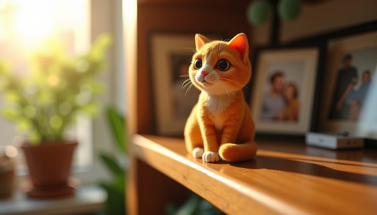 Le chat roux : une adorable figurine qui célèbre nos compagnons à quatre pattes