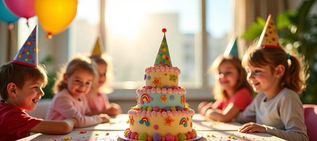 Gâteau à étages : guide pour confectionner une pièce montée savoureuse et festive pour un anniversaire d'enfant