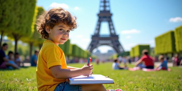 Comment dessiner la Tour Eiffel : conseils faciles pour initier les enfants au croquis emblématique