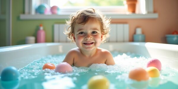 Boule de bain pour enfant : découvrez les parfums magiques qui transforment le bain en un moment enchanteur