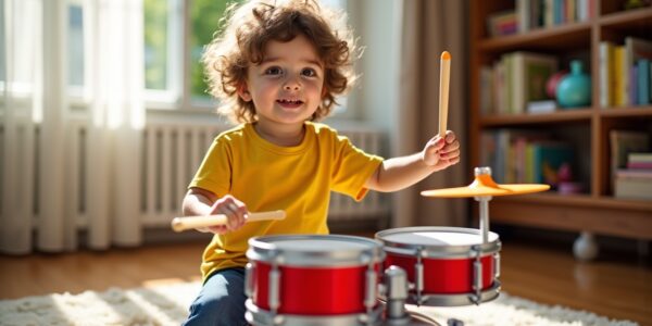 La batterie pour enfants : une initiation rythmée à la musique