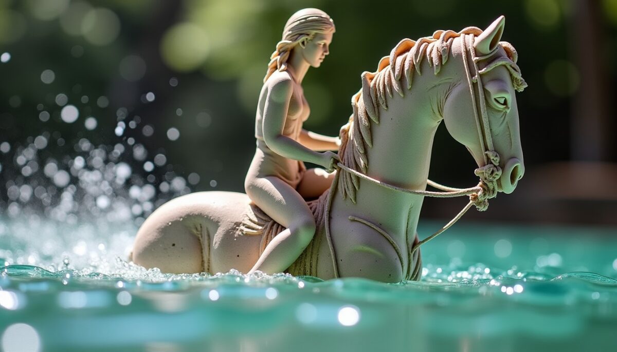 La cavalière sculptée : une plongée fascinante dans l'origine de l'équitation