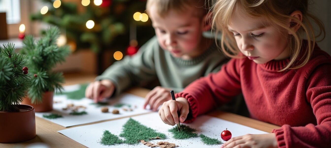 Dessiner un sapin de Noël : activités créatives pour divertir petits et grands en famille
