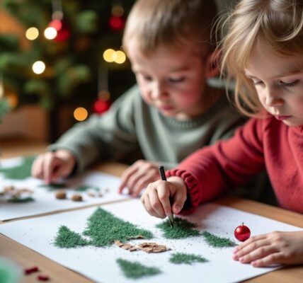 Dessiner un sapin de Noël : activités créatives pour divertir petits et grands en famille