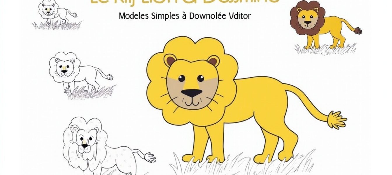 Le Roi Lion à Dessiner : Modèles Simples à Télécharger et Colorier
