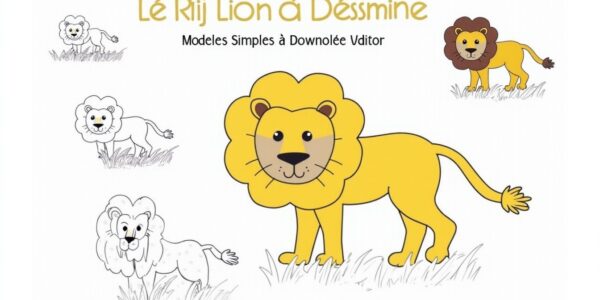 Le Roi Lion à Dessiner : Modèles Simples à Télécharger et Colorier