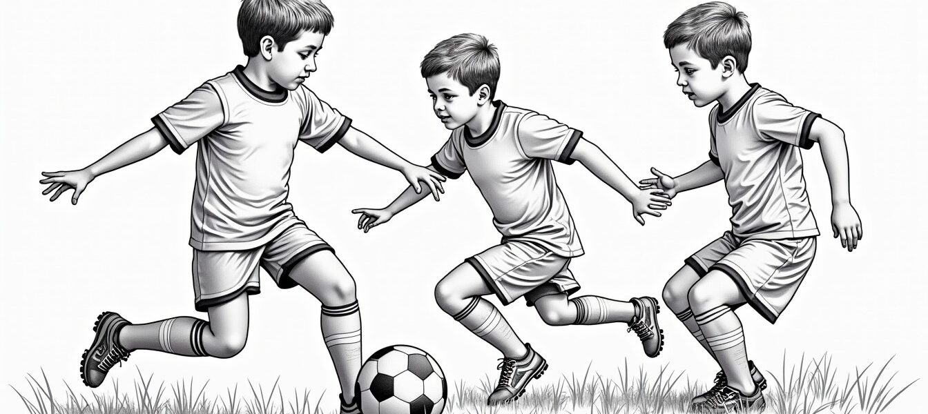 Dessins à imprimer : coloriage de footballeur pour les jeunes passionnés de football